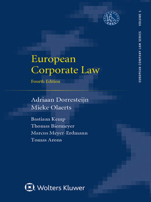 cover image of European Corporate Law